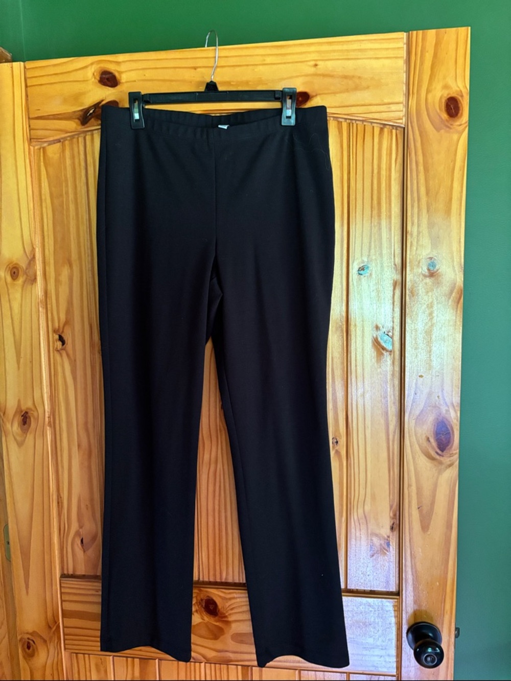 Kim Rogers Black Boot-Cut Pants